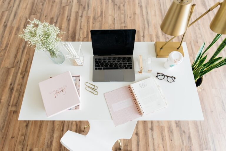 Laptop am Schreibtisch als Symbol für das Google-Unternehmensprofil eines Hundesalons